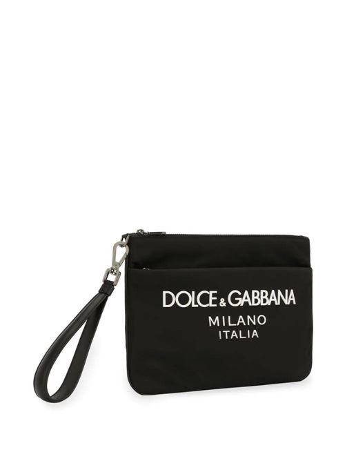 Portafoglio con zip con stampa logo Dolce & Gabbana | BP3259AG1828B956